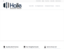Tablet Screenshot of hallebuildinggroup.com